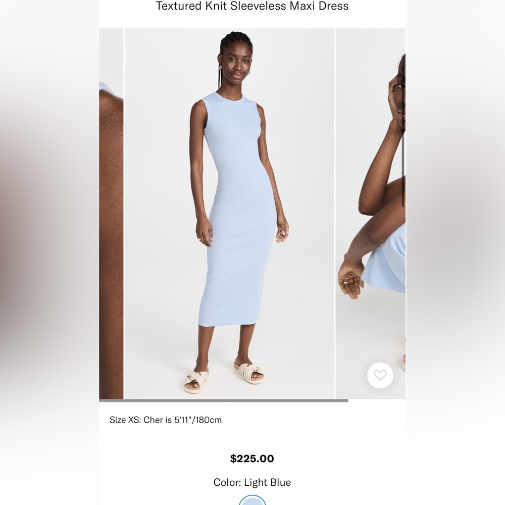 NWT Enza Costa Textured Knit Sleeveless Maxi Dress